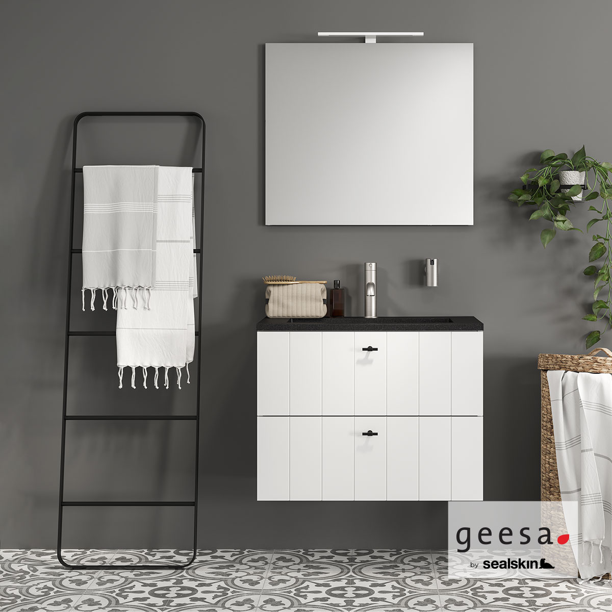 ΣΚΑΛΑ-ΚΡΕΜΑΣΤΡΑ ΠΕΤΣΕΤΩΝ SEALSKIN GEESA BLACK MATT